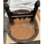A cast iron boot scrape,