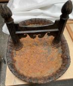 A cast iron boot scrape,