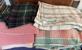 A Derw product Welsh wool blanket,