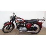 A BSA pre 1962 A7, 500cc 4 stroke twin motorcycle registration number 678 RLG,