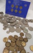 A collection of post 1947 British coins including half crowns, Two shillings,