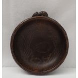 A Mouseman oak bowl by Robert 'MOUSEMAN' Thompson (1876-1955) with an adzed edged,