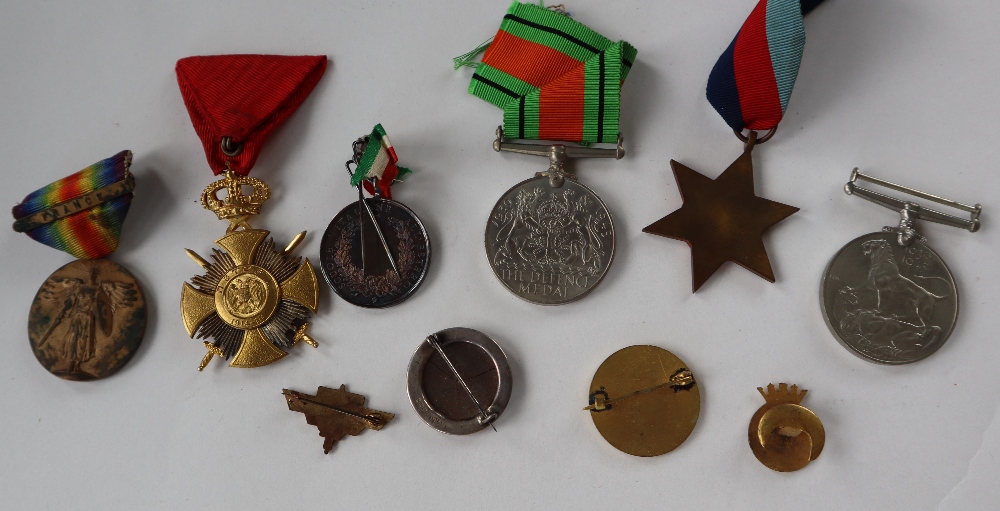 Three World War II medals including The 1939-1945 Star, War Medal and the Defence Medal, - Image 3 of 3
