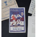 A Cardiff City v Arsenal 1927 FA Cup programme,