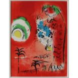 After Marc Chagall The Bay of Angels A Lithograph Printed by Mourlot in Paris 24 x 31cm Goldmark