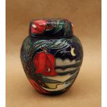 A Moorcroft pottery ginger jar and cover,