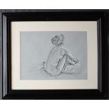 Bev Howe Nude Study Pencil sketch Signed 33 x 45.