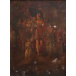 19th Century British School The Judgement of King Solomon Oil on canvas 108 x 84cm