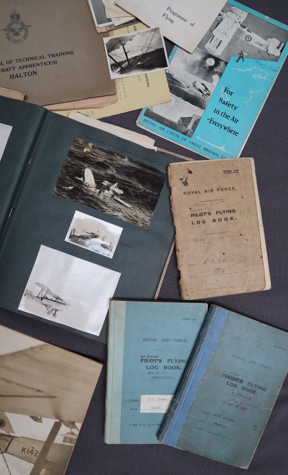 Two Royal Air Force Air Gunner Flying Log Book, from 1930, - Image 6 of 6