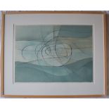 Patrick Haughton Atlantic Edge IV Watercolour Initialled and dated 02.03.2008 56 x 75.