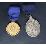 A Masonic silver gilt Great War Gratitude Medal, dated 1925,
