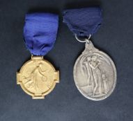 A Masonic silver gilt Great War Gratitude Medal, dated 1925,