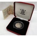 A Royal Mint silver 50p coin celebrating the 250th anniversary of Samuel Johnson's Dictionary,