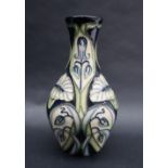 A Moorcroft pottery "Rain Daisy" pattern baluster vase, dated 2004, impressed and painted marks,