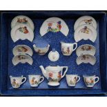 An Amersham Childs' tea set decorated with nursery rhymes,