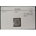 A Great Britain 1873 6d in grey,