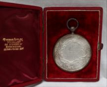 A Thomas Ottley Medal for the Birmingham Agricultural Exhibition Society medal dated "1886 awarded