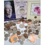 A Queen Elizabeth II 80th Birthday Crown together with other modern coinage