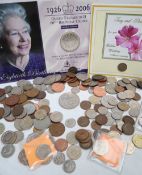 A Queen Elizabeth II 80th Birthday Crown together with other modern coinage