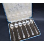 A set of six George V silver jubilee silver spoons illustrating British Hallmarks, 120 grams,