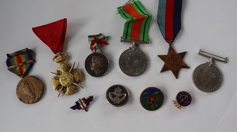 Three World War II medals including The 1939-1945 Star, War Medal and the Defence Medal, - Image 2 of 3
