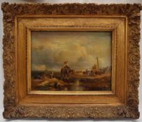 Sir Augustus Wall Callcott Bringing in the catch Oil on canvas Signed and dated 1862 29 x 39.