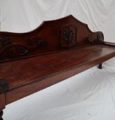 A Regency mahogany hall bench seat,