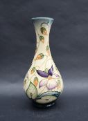 A Moorcroft pottery vase decorated in the "Sweet Thief" pattern by Rachel Bishop, dated 2000,