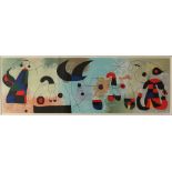 Joan Miro Peinture Murale Lithograph 25.5 x 78.