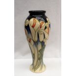 A Moorcroft pottery inverted baluster vase decorated with white calla lilies, signed Kerry Goodwin,