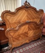 A French Kingwood double bed,