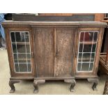 A 20th century oak bookcase,