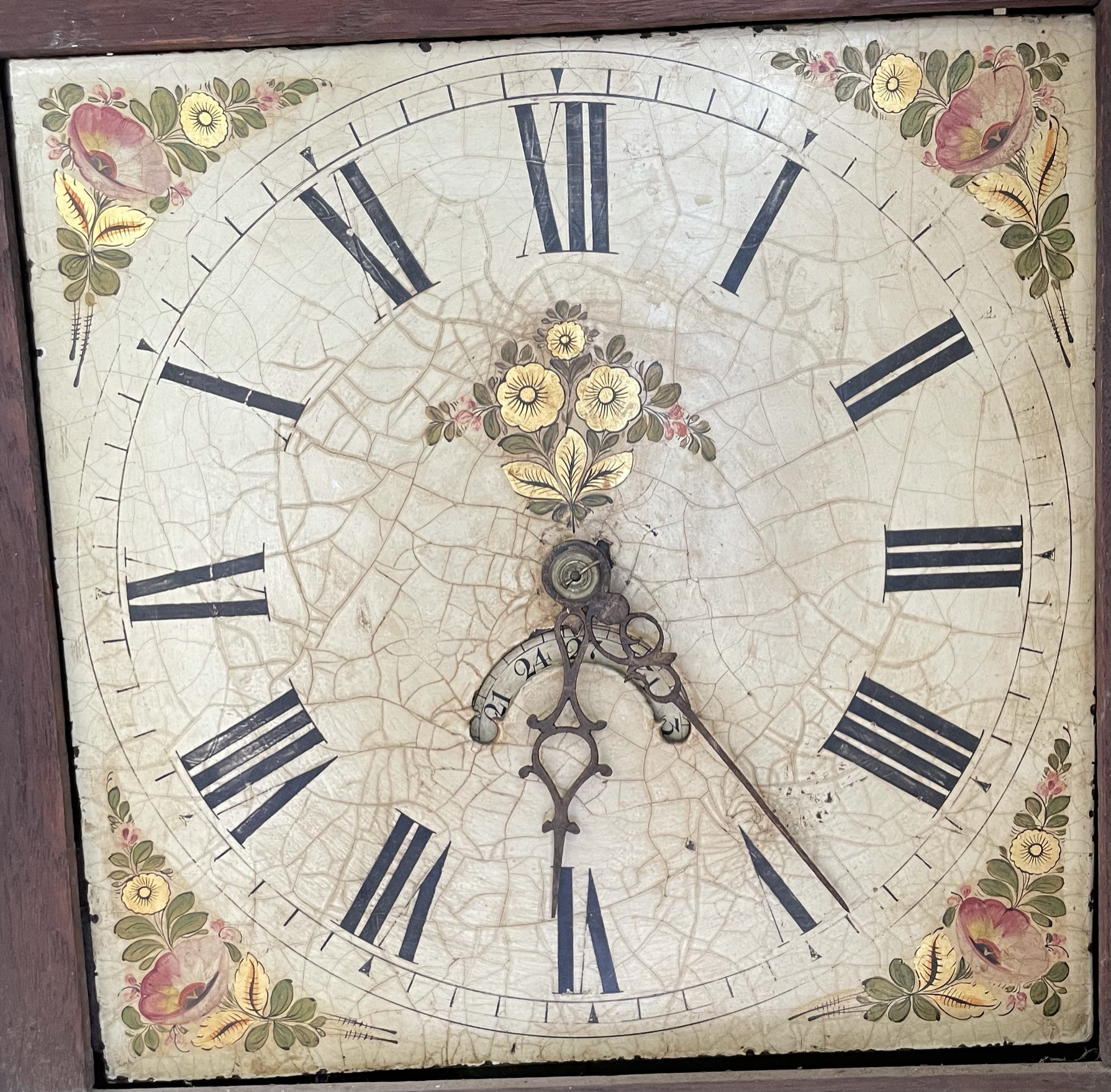 A 19th century oak longcase clock, with a 28cm square dial, - Image 2 of 2