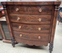 A Victorian mahogany chest,