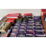 A collection of Hornby and Dapol model train carriages etc