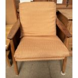 A mid-20th century teak elbow chair CONDITION REPORT: Post 1950’s Furniture All