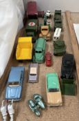 A Dinky Supertoys Horse box together with a collection of Dinky model cars etc