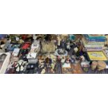 Matchbox cars together with board games, Chinese figures, CD's, Zippo lighters,