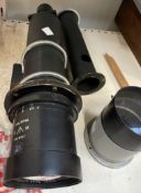 A Ross of London war issue camera lens 14A/3262 VV9757, and Elite 1:4,