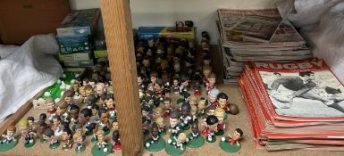 Rugby World magazines together with a large collectiopn of Corinthian microstars figures, Corgi bus,