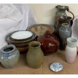 A Ned Heywood of Chepstow studio pottery jug,