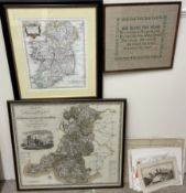 Robert Morden The Kingdom of Ireland A Map Together with a map of Glamorgan, other maps,