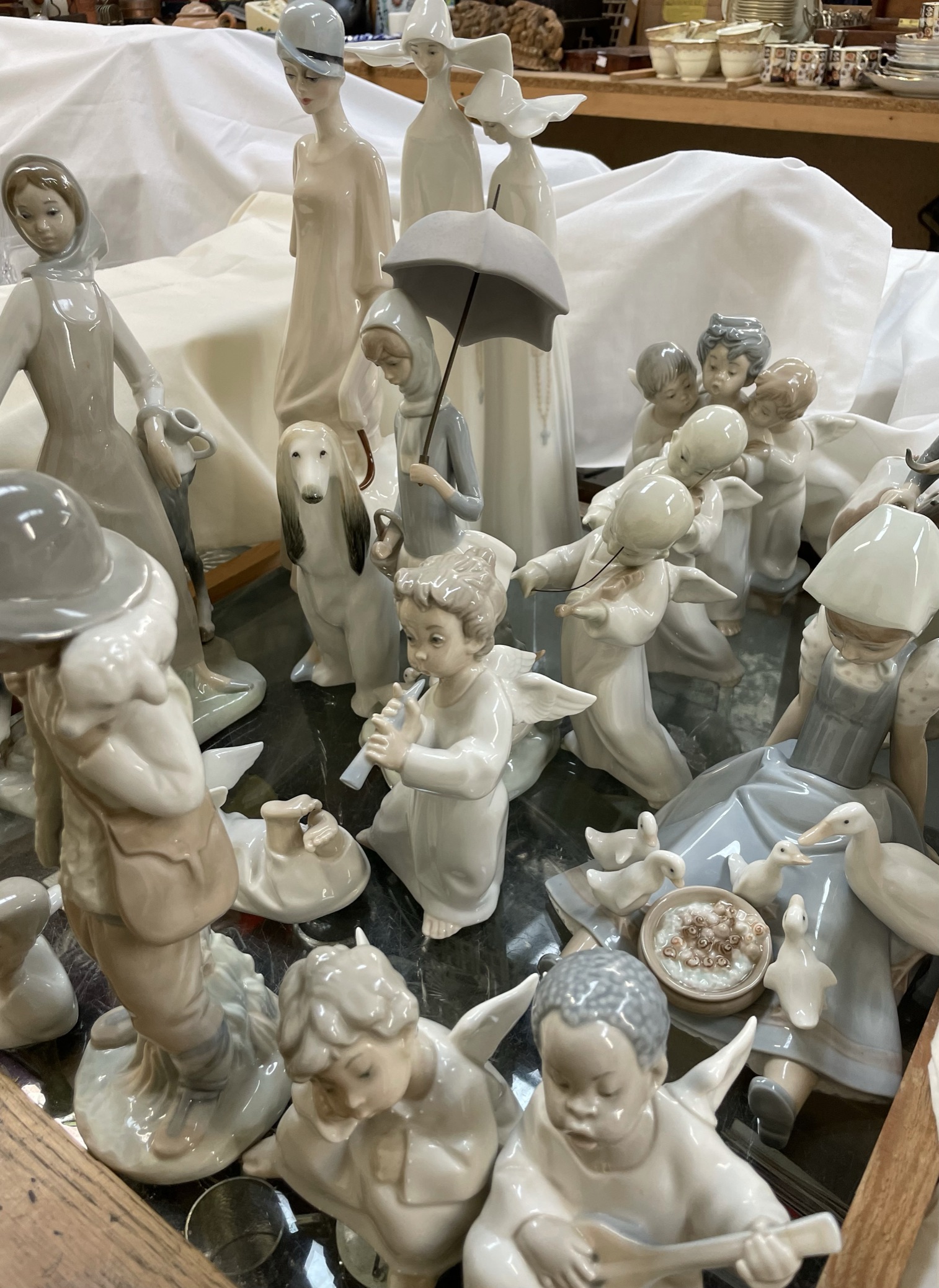 A Lladro figure of two nuns together with a collection of Lladro, - Image 2 of 2