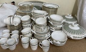 A Spode Provence pattern part tea and dinner service including plates, bowls, cups, saucers,