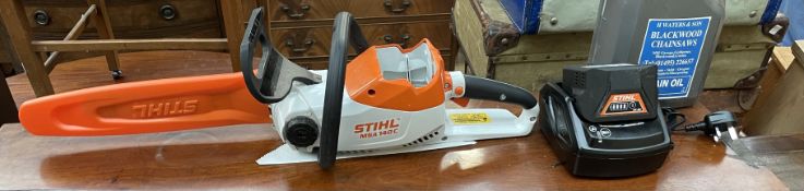 A Stihl MSA 140C electric chain saw (sold as seen)