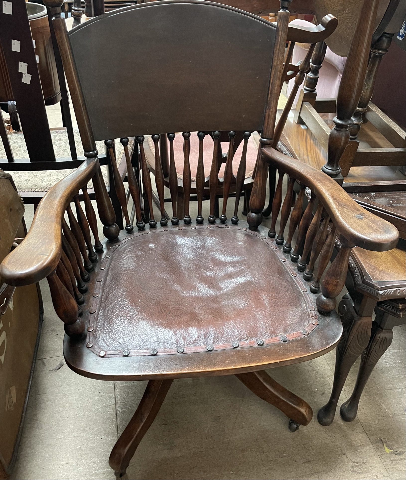 An Angus of London type office chair,