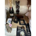 A limited edition bottle of Moet and Chandon champagne,