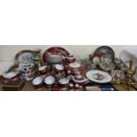 A Jyoto Japanese part dinner set, including plates, bowls, tea cups and saucers,