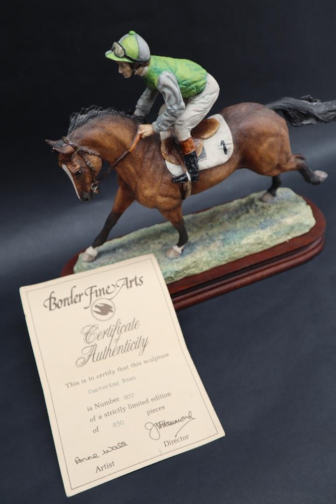 A Border Fine Arts sculpture "Cantering Down", by Anne Wood, No. - Image 2 of 8