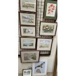 Heather Hopkin A cottage on a beach Watercolour Signed Together with a collection of paintings by